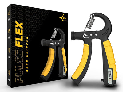 Pulseit Hand Grip Strengthener & Gripper | Adjustable Resistance (5-60 kg) | Forearm,Gym Workout & Wrist Strengthener | Non-Slip | For Athletes, Musicians & Injury Recovery