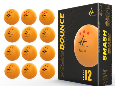 PulseITBounce 40+ 3-Star Table Tennis Balls for Professional Play