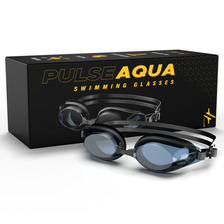 PulseIT Aqua Swim Goggles – Anti-Fog, Leak-Proof & UV Protected | Soft Silicone Seal | Fits Adults, Youth & Kids | Pool, Beach & Open Water