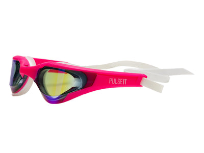 PulseIT Wave Swimming Goggles for Women & Girls – Anti-Fog, Leak-Proof & UV Protected | Wide Vision | Adjustable Strap | Includes Case & Ear Plugs | Pool & Outdoor Use