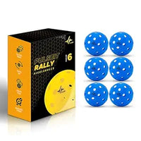 PulseITRally Outdoor Pickleball Balls – Set of 6 with 40 Precision Holes