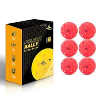 PulseITRally Outdoor Pickleball Balls – Set of 6 with 40 Precision Holes