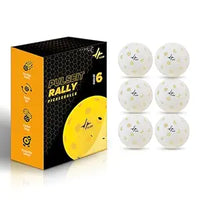 PulseITRally Outdoor Pickleball Balls – Set of 6 with 40 Precision Holes