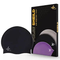 PulseITCap Silicone Swimming Cap for Women & Men, Adult, Vibrant Lightweight, Non-Slip, Easy Wear | Removal, Protects Hair