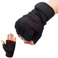PulseIT GripGloves Pro Weightlifting Gloves – 12" Integrated Wrist Wraps | Full Hand Rubber Padding | Silicone Grip | Breathable Mesh | Men & Women | M / L / XL