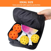 PulseITCase Pickleball Paddle Cover for 2 Paddles & 4 Balls