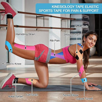 PulseITSportsTape Kinesiology Tape – Waterproof & Sweatproof Muscle Support Tape