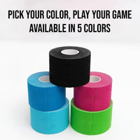 PulseITSportsTape Kinesiology Tape – Waterproof & Sweatproof Muscle Support Tape