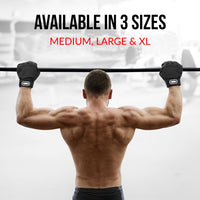 PulseIT GripGloves Pro Weightlifting Gloves – 12" Integrated Wrist Wraps | Full Hand Rubber Padding | Silicone Grip | Breathable Mesh | Men & Women | M / L / XL