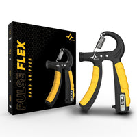 Pulseit Hand Grip Strengthener & Gripper | Adjustable Resistance (5-60 kg) | Forearm,Gym Workout & Wrist Strengthener | Non-Slip | For Athletes, Musicians & Injury Recovery