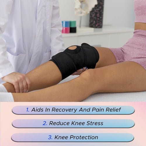 PulseIT Adjustable Knee Brace | Open Patella Compression Support