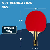 PulseIT DriveKit Table Tennis Set | Ergonomic Grip | 2 Bats & 3 Balls