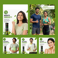 Pulseit ACV Moringa Effervescent Tablets | Apple Cider Vinegar, Moringa, Vitamins B6 & B12 | Green Apple | 60 Tablets