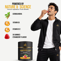 PULSEIT Ashwagandha Elite Gummies | Stress Relief & Sleep Support | Strawberry