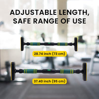 PulseITBar Heavy Duty Pull Up Bar – 100kg Capacity (Green, Heavy Duty)