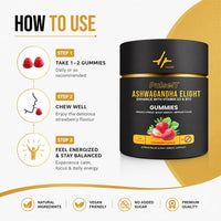 PULSEIT Ashwagandha Elite Gummies | Stress Relief & Sleep Support | Strawberry