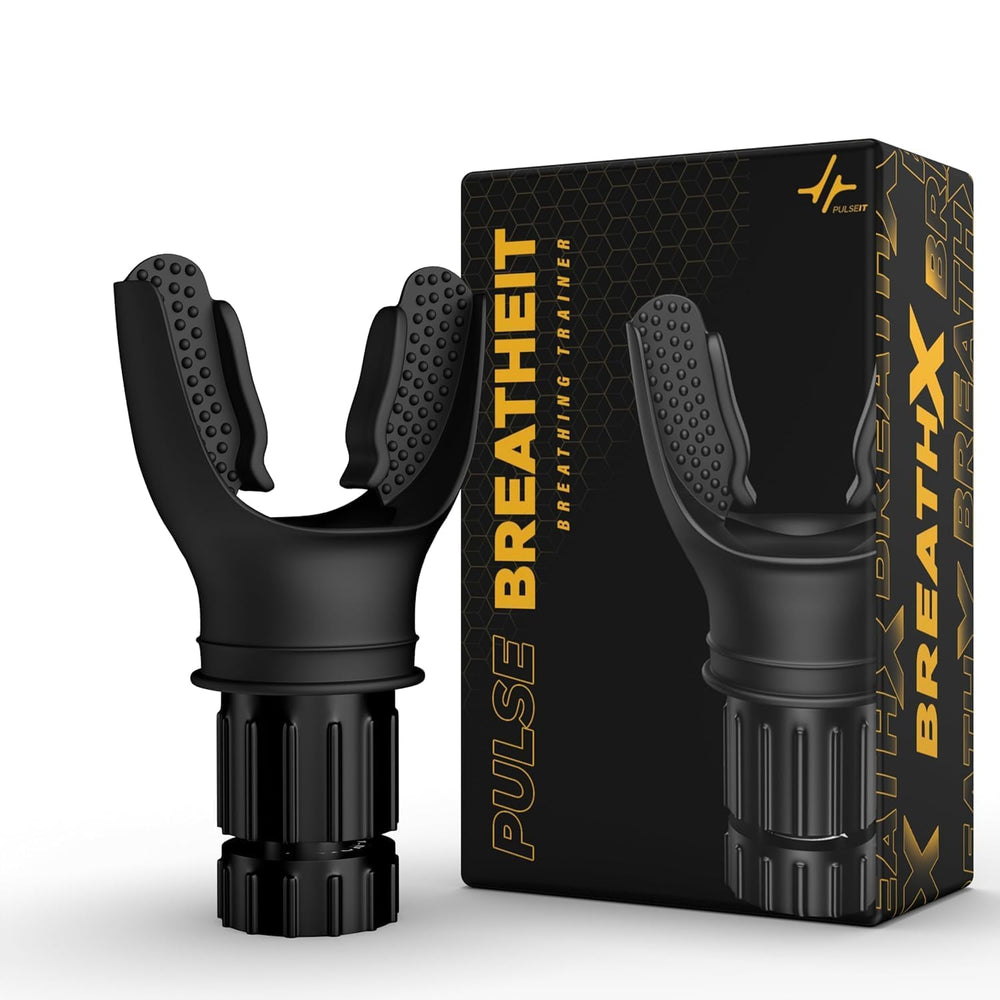 PulseIT BreatheIT Portable Breathing Trainer | Adjustable Resistance Device for Lung Strength