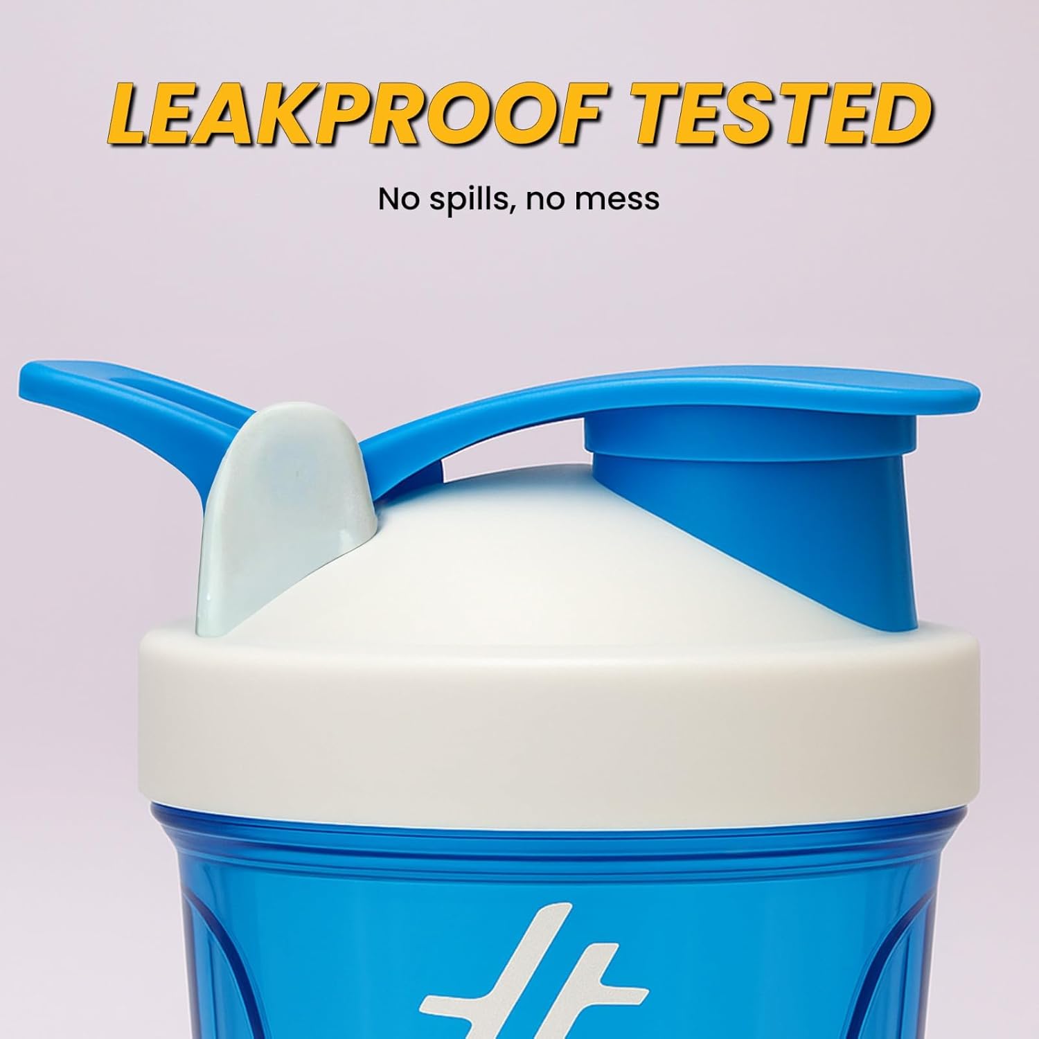 PULSEIT Shaker Blender | 100% Leak-proof, BPA-Free Blender Gym Bottle with Mixing Ball | Ideal for Whey Protein, Pre-workout, BCAA & Supplements Shakes| Plastic 400ml (Blue)