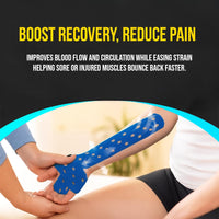 PulseITSportsTape Kinesiology Tape – Waterproof Sports Tape with Holes