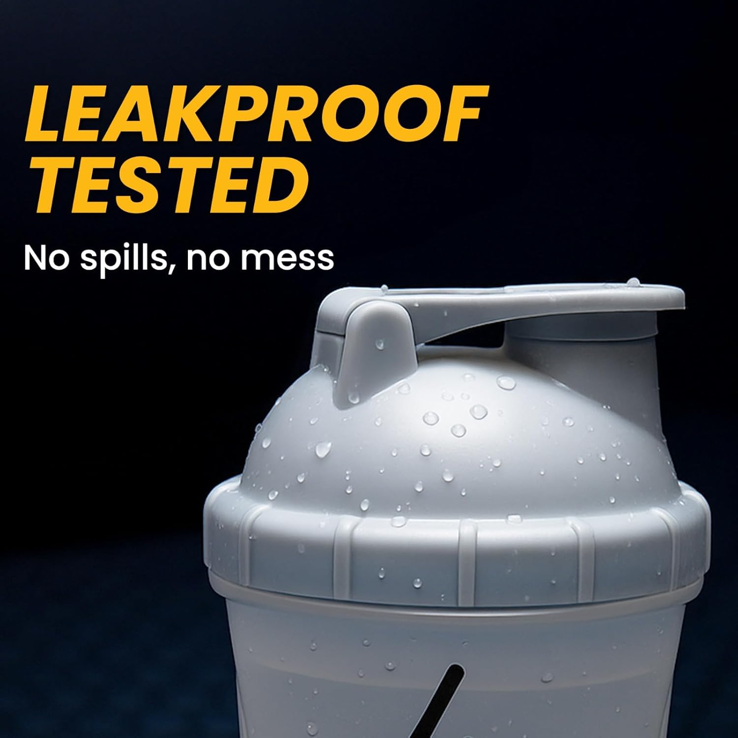 Pulseit Protein Shaker Bottle 500ml – Gym Shaker with 2 Storage Compartments for Supplements & Pills | BPA-Free, Leak-Proof & Durable Pre Workout Bottle | Ideal for Fitness, Workout & Sports (Grey)