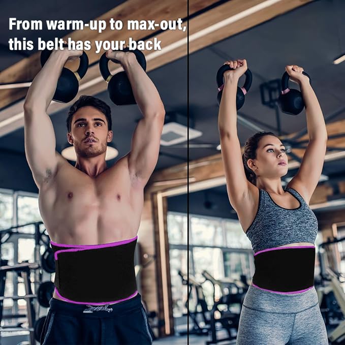 PulseITCoreTrim Sweat Slim Belt for Fat Loss & Workout Support