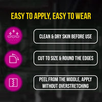PulseITSportsTape Kinesiology Tape – Waterproof & Sweatproof Muscle Support Tape