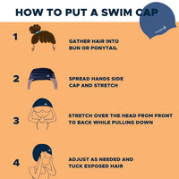 PulseITCap Silicone Swimming Cap for Women & Men, Adult, Vibrant Lightweight, Non-Slip, Easy Wear | Removal, Protects Hair