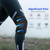 PulseIT Adjustable Knee Brace | Open Patella Compression Support