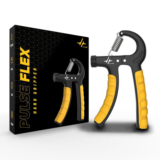 PulseFlex Adjustable Hand Gripper 5-60 kg for Grip Strength, Forearm, Wrist & Finger Exercise Non-Slip, Durable Hand Grip Strengthener for Men, Women, Athletes, Fitness, and Injury Recovery (Hand Gripper)