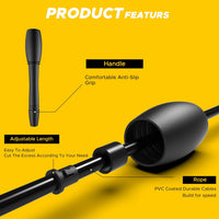 PulseITJump Adjustable Skipping Rope for Men & Women | Speed Jump Rope for Cardio, Weight Loss, Fitness & CrossFit | Tangle-Free, Lightweight & Durable – Ideal for Home & Gym Workouts