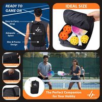 PulseITCase Pickleball Paddle Cover for 2 Paddles & 4 Balls