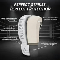 PulseIT Knockout Boxing Gloves – Premium PU Leather | Triple-Density Foam Protection | Thumb Lock & Full Wrist Wrap | Kickboxing, Muay Thai & MMA | Men & Women