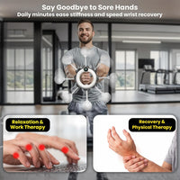 PulseIT Arm360 Arm Workout Trainer | 360° Hand-Crank Forearm Exerciser