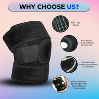 PulseIT Adjustable Knee Brace | Open Patella Compression Support