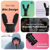 PulseIT BreatheIT Portable Breathing Trainer | Adjustable Resistance Device for Lung Strength