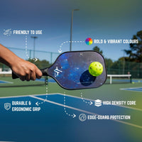 PulseITPaddleSet Pickleball Set with 2 Fiberglass Paddles & 4 Balls