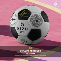 PulseIT PulseStrike Football – Size 5 | 32-Panel PU Leather | All-Surface Play | Excellent Flight & Control | Pump & Needle Included | Training & Match Use