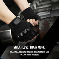 PulseIT GripGloves Gym Gloves – Rubber-Padded Palms | 12" Wrist Support | Anti-Slip & Breathable | Weightlifting, CrossFit & Powerlifting | Men & Women | S / M / L / XL
