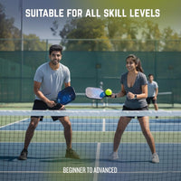 PulseITPaddleSet Pickleball Set with 2 Fiberglass Paddles & 4 Balls