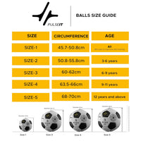 PulseIT PulseStrike Football – Size 5 | 32-Panel PU Leather | All-Surface Play | Excellent Flight & Control | Pump & Needle Included | Training & Match Use