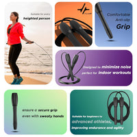 PulseITJump Adjustable Skipping Rope for Men & Women | Speed Jump Rope for Cardio, Weight Loss, Fitness & CrossFit | Tangle-Free, Lightweight & Durable – Ideal for Home & Gym Workouts