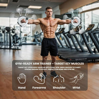 PulseIT Arm360 Arm Workout Trainer | 360° Hand-Crank Forearm Exerciser