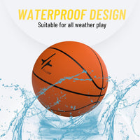 PulseIT BounceX Size 7 Basketball – Enhanced Grip, All-Surface Durability | Indoor & Outdoor | Includes Pump & Needle | Kids, Adults & Athletes