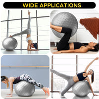 PulseIT FlexSphere Spiky Gym Ball – Anti-Burst | Strengthens Core, Balance & Flexibility | Yoga, Pilates & Physical Therapy | Foot Pump Included