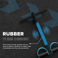 PulseITStep 4-Tube Resistance Band Exercise Puller, Yoga Pedal Tension Rope, Home Fitness Equipment for Full Body Workout
