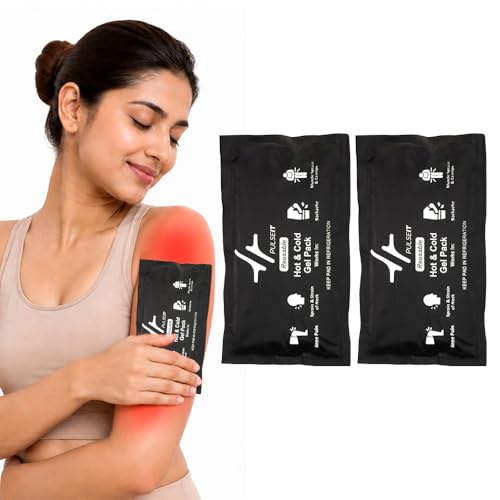 PulseIT Reusable Hot and Cold Gel Pack for Pain Relief | Ice Pack & Heat Therapy Pack for Knee, Back, Shoulder, Neck Pain, Swelling, Injury Recovery | Leak-Proof Flexible Gel Pack