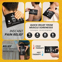 PulseIT Reusable Hot and Cold Gel Pack for Pain Relief | Ice Pack & Heat Therapy Pack for Knee, Back, Shoulder, Neck Pain, Swelling, Injury Recovery | Leak-Proof Flexible Gel Pack