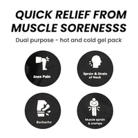 PulseIT Reusable Hot and Cold Gel Pack for Pain Relief | Ice Pack & Heat Therapy Pack for Knee, Back, Shoulder, Neck Pain, Swelling, Injury Recovery | Leak-Proof Flexible Gel Pack