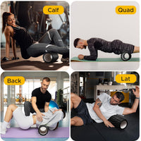 PulseITRoll Foam Roller for Deep Tissue Massager, High Density Exercise Patented Roller for Muscle Massage and Myofascial Trigger Point Release Back Roller for Fitness, Yoga and Pilates