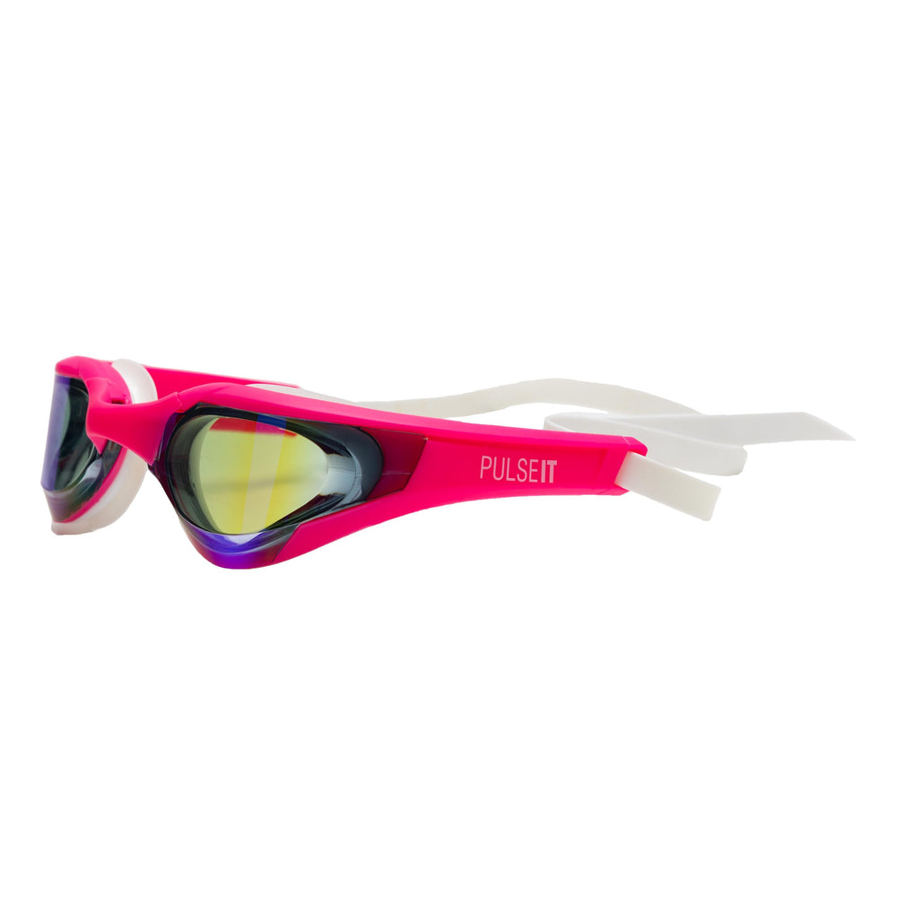 PulseIT Wave Swimming Goggles for Women & Girls – Anti-Fog, Leak-Proof & UV Protected | Wide Vision | Adjustable Strap | Includes Case & Ear Plugs | Pool & Outdoor Use